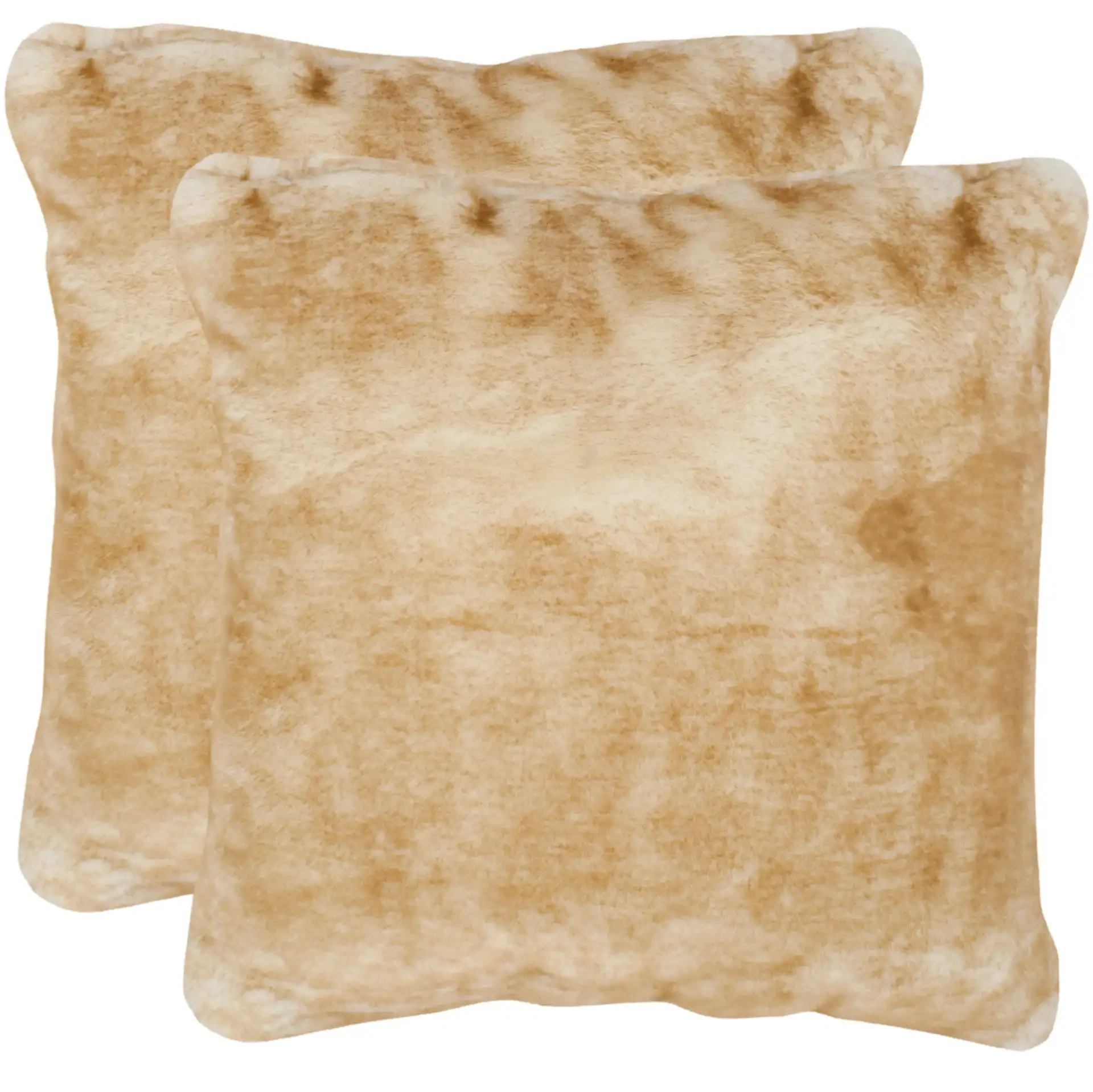 Faux Fox Pillow (Set Of 2) in Light Brown