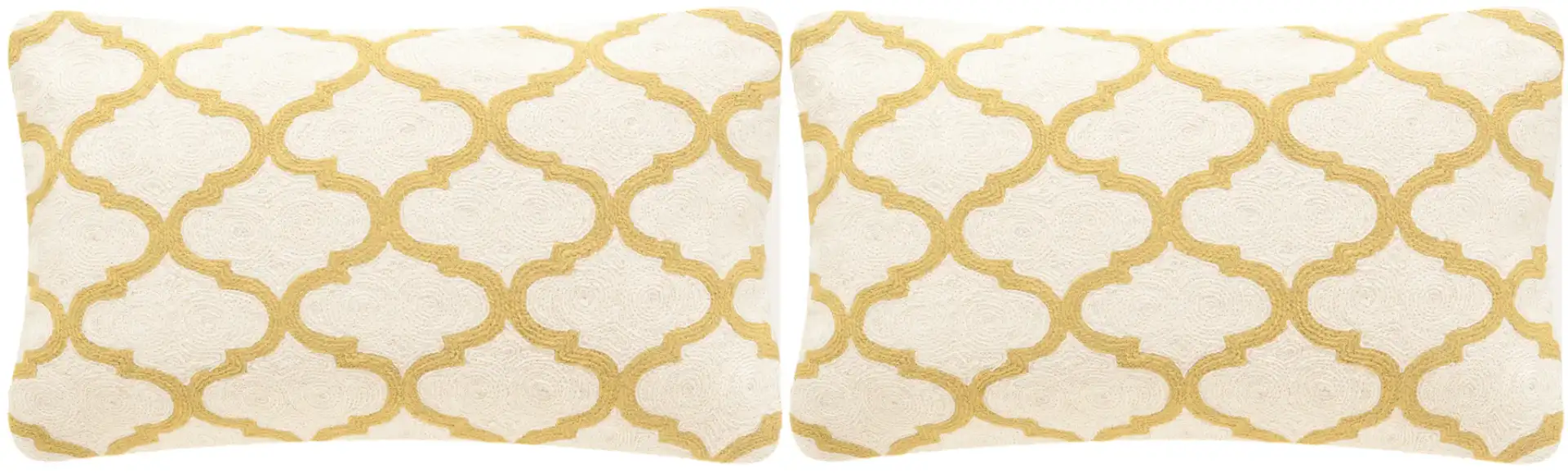 Rhea Pillow (Set of 2) in Pear Green, detail view
