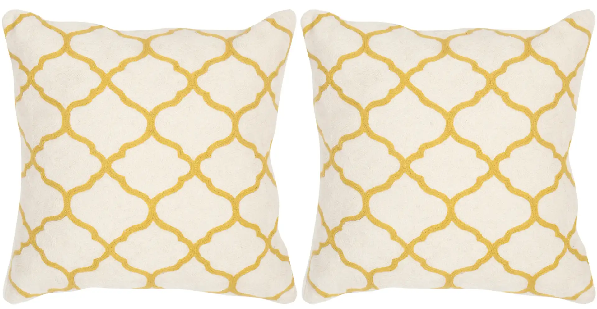 Rhea Pillow (Set of 2) in Pear Green, detail view