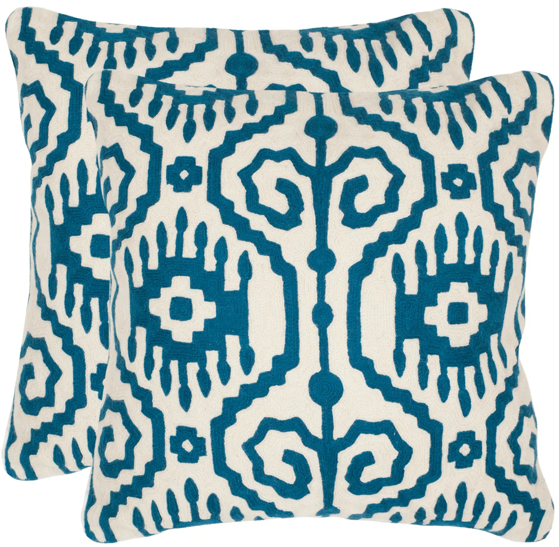 Tenes Pillow (Set of 2) in Royal Blue, detail view