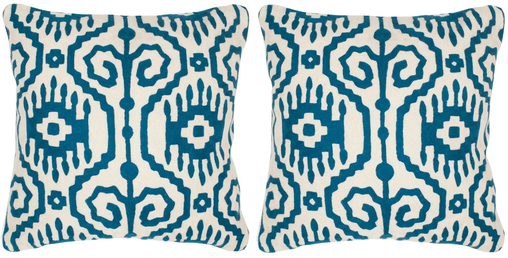 Tenes Pillow (Set of 2) in Royal Blue, detail view
