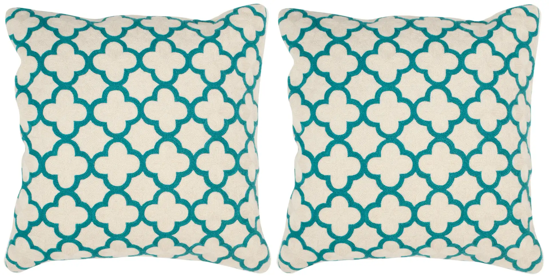 Sandre Pillow (Set Of 2) in Teal, detail view