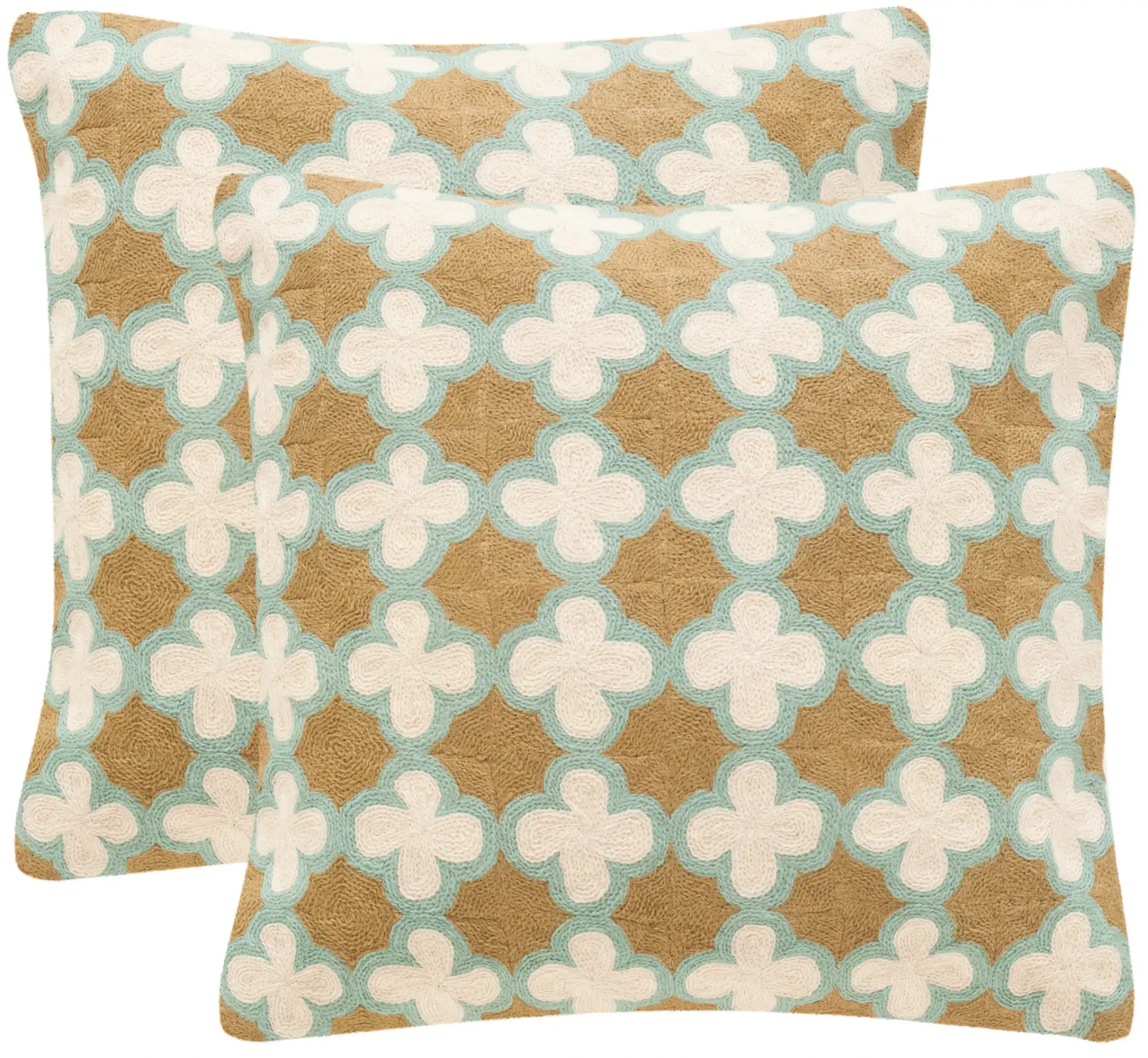 Carna Pillow (Set Of 2) in Seamist / Green