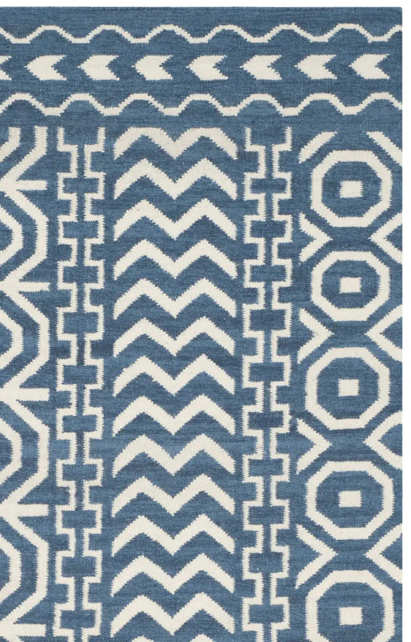 Dark Blue / Ivory