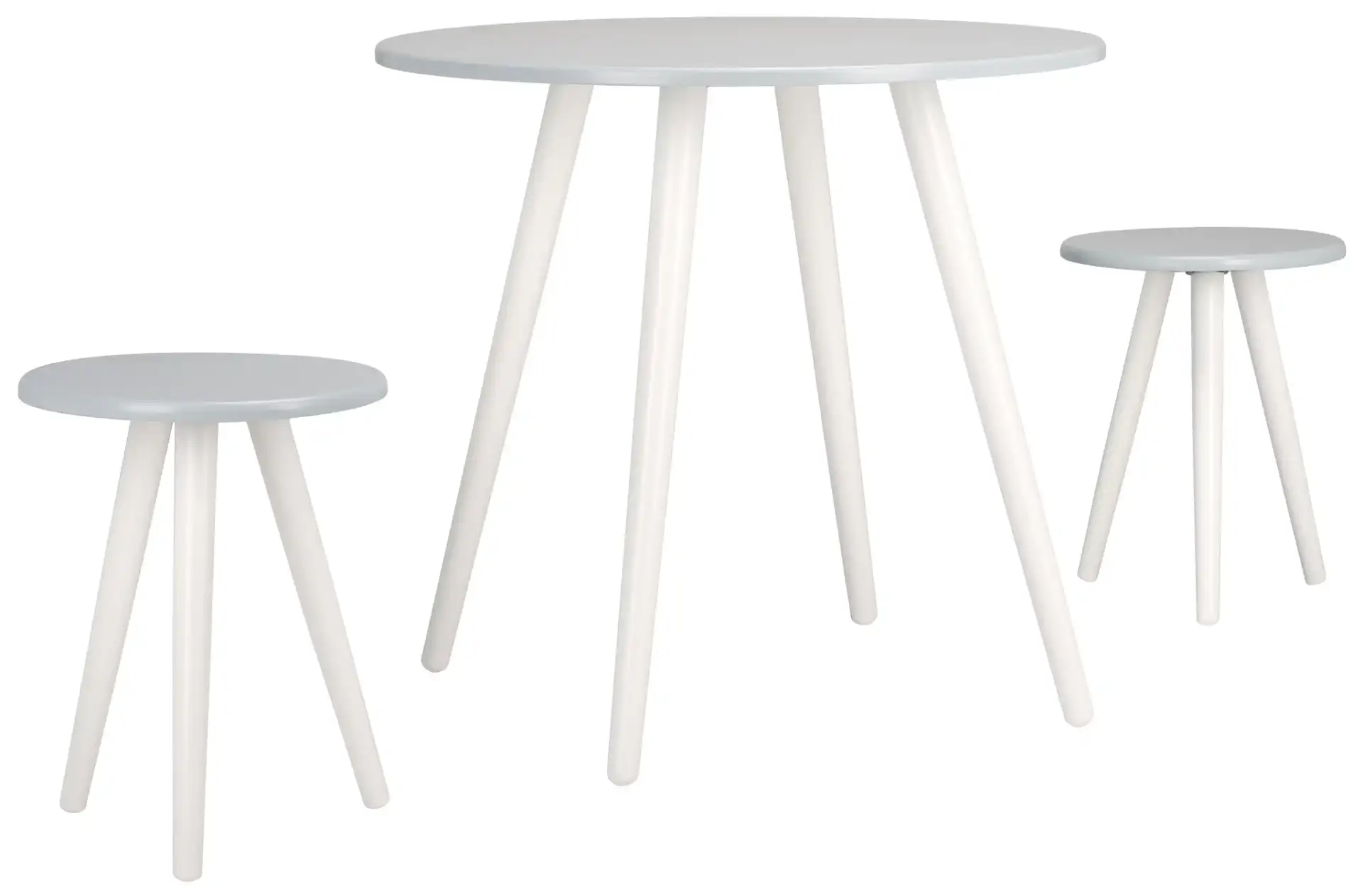 Whitman Three-Piece Dining Set in Gray / White, detail view