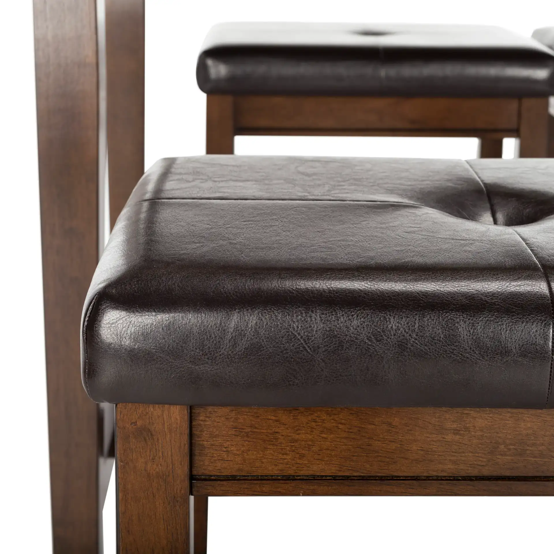 Billy Five-Piece Pub Set in Dark Brown in a styled room