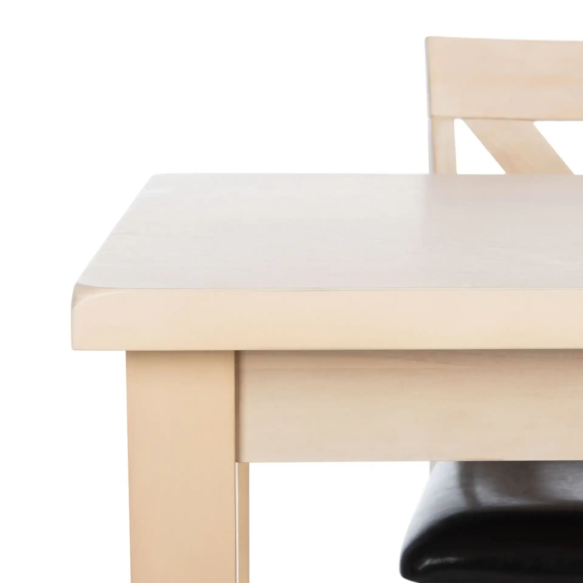 Everest Three-Piece Pub Set in White Washed in a styled room
