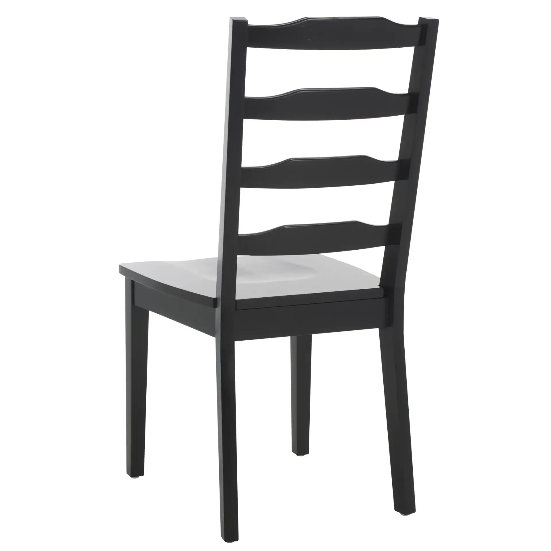 Shay Five-Piece Dining Set in Black, detail view
