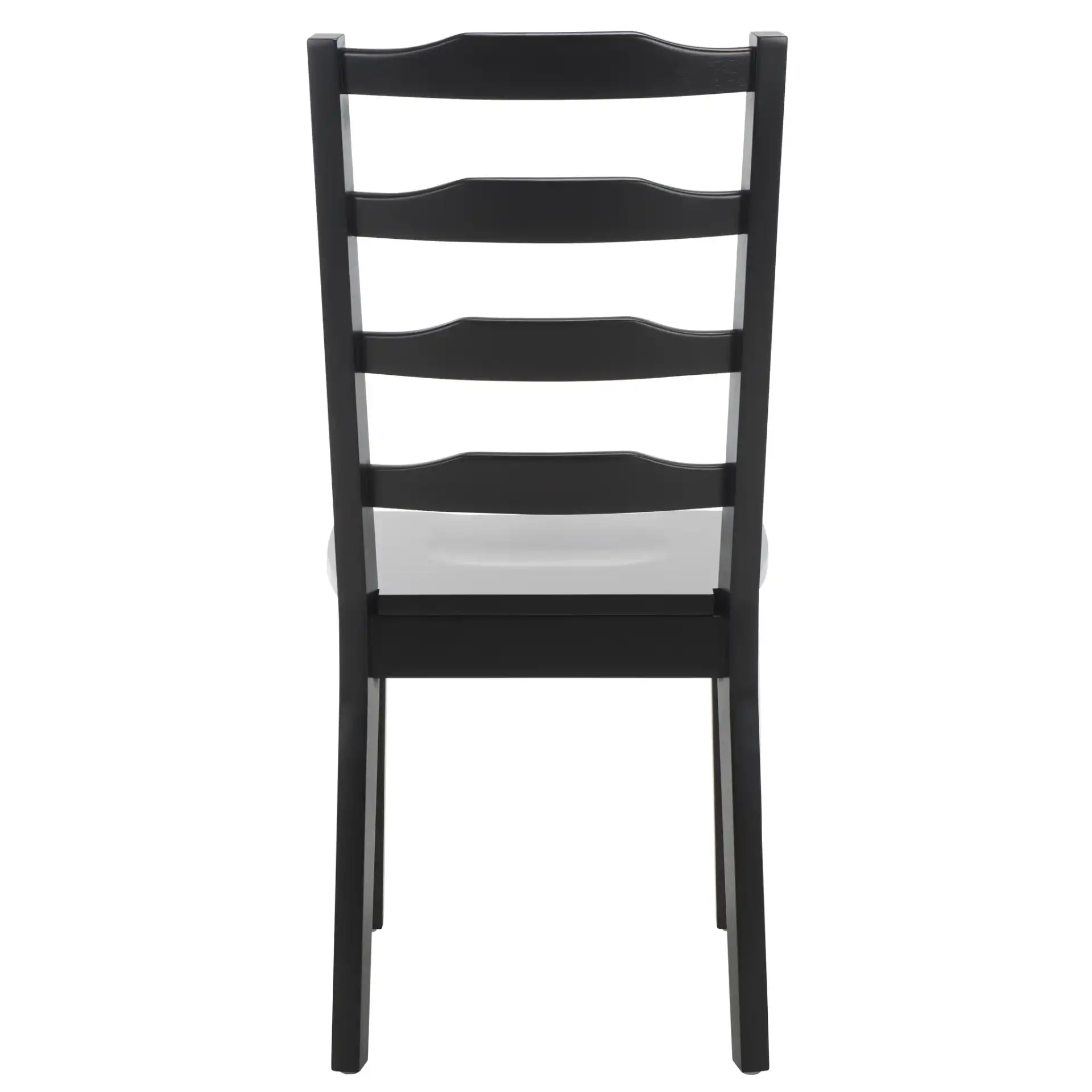 Shay Five-Piece Dining Set in Black, detail view