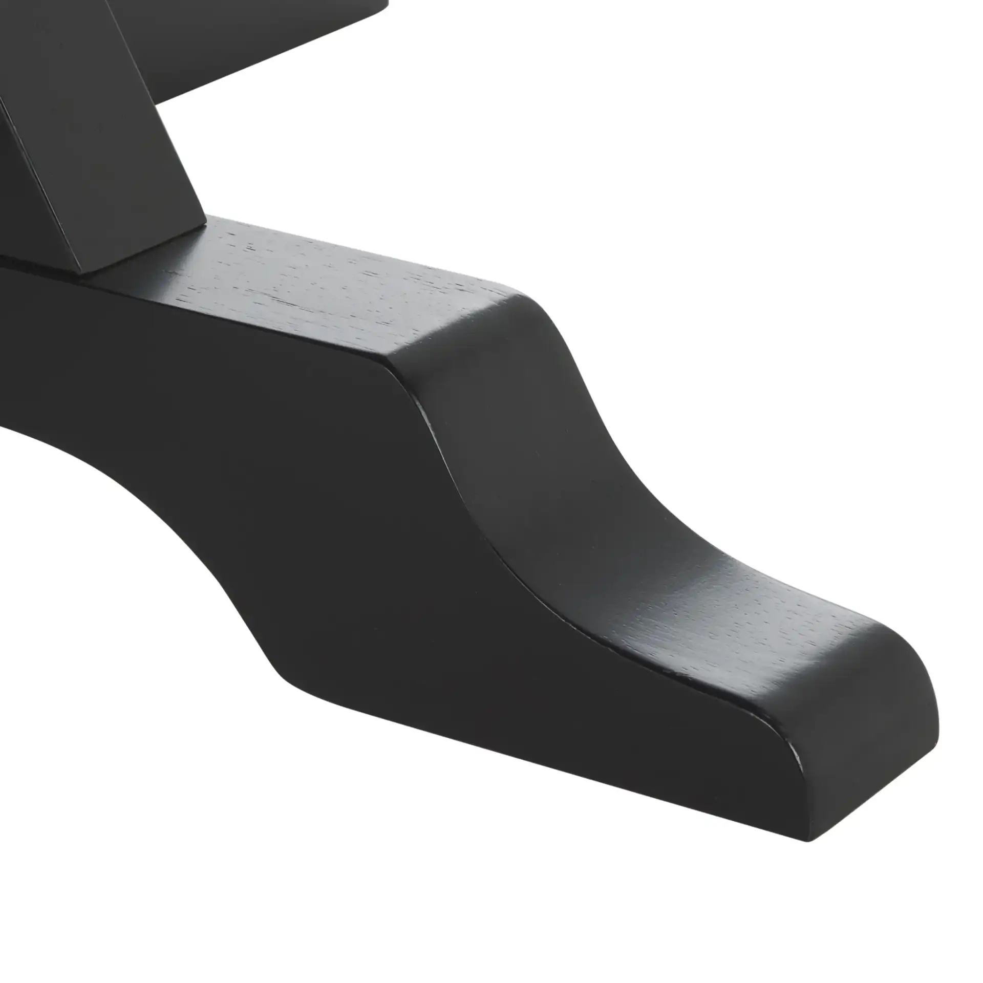 Shay Five-Piece Dining Set in Black, detail view