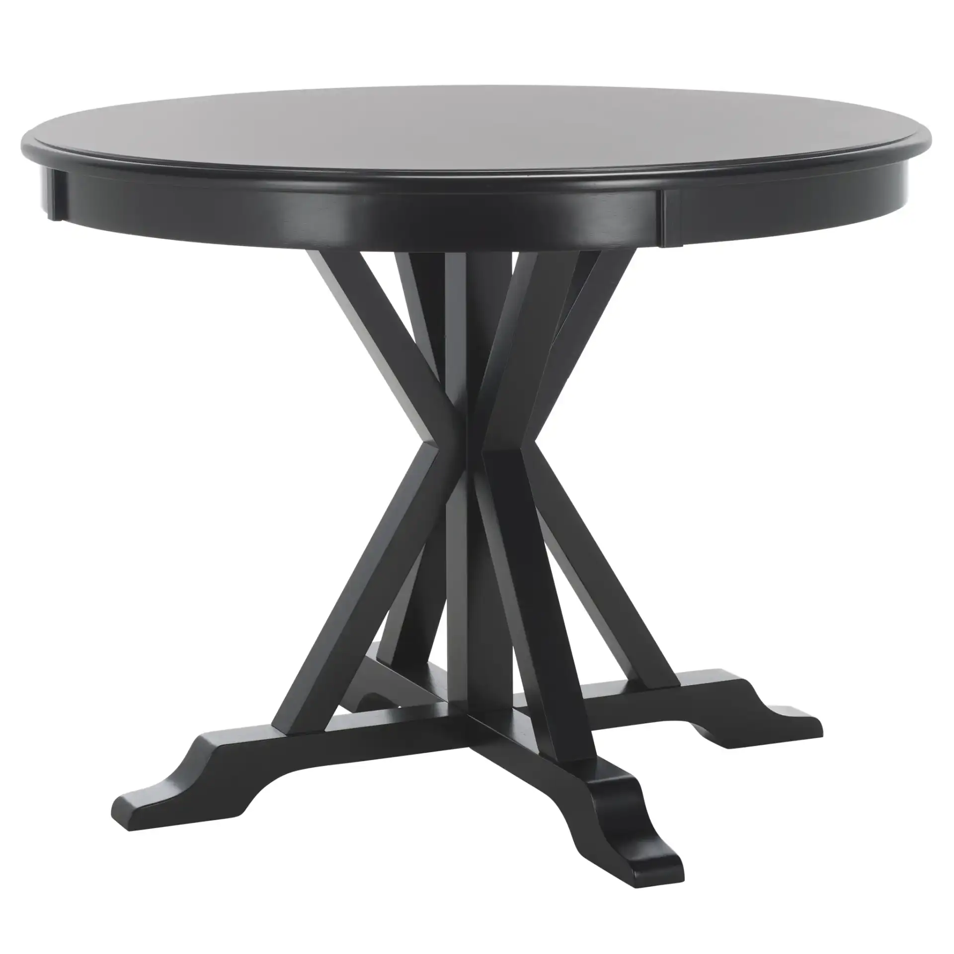 Shay Five-Piece Dining Set in Black, detail view