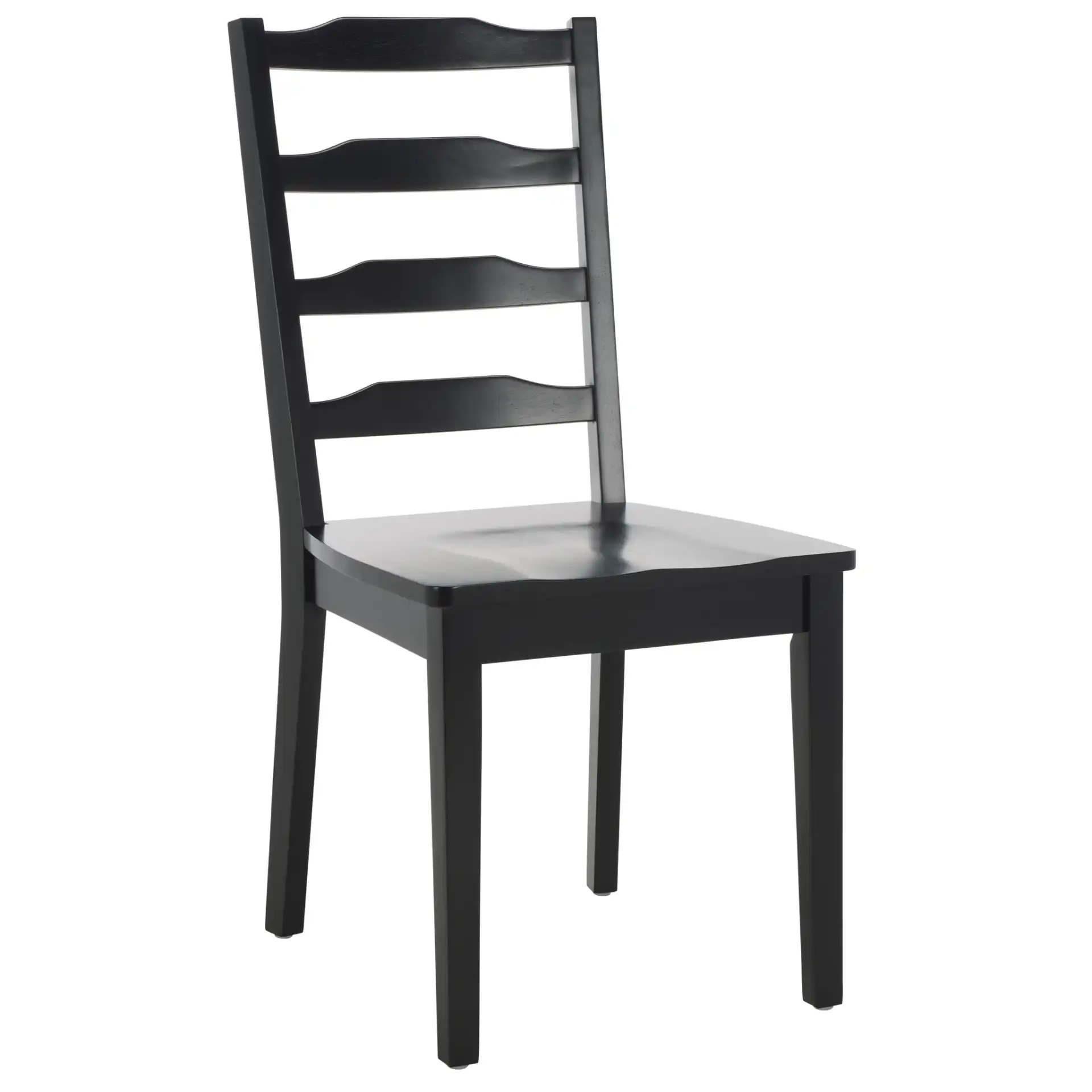 Shay Five-Piece Dining Set in Black, detail view