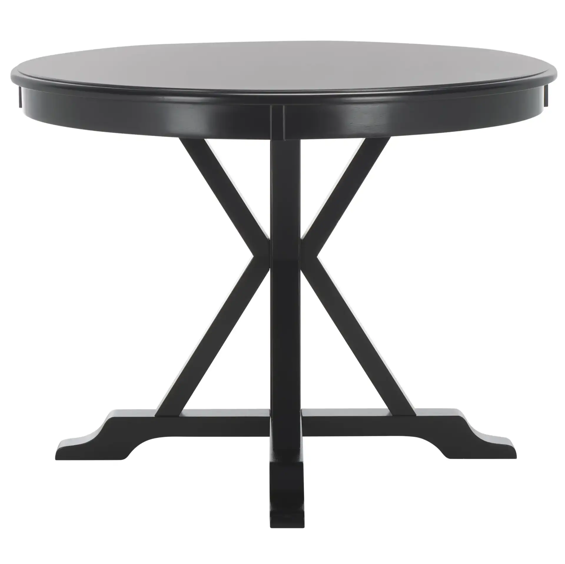 Shay Five-Piece Dining Set in Black, detail view