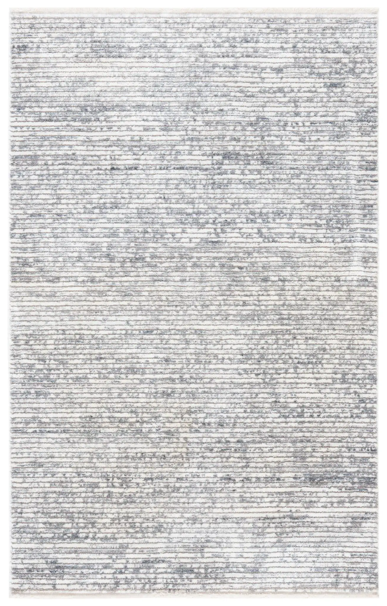 Dream Linear Stripe Rug in Ivory / Gray