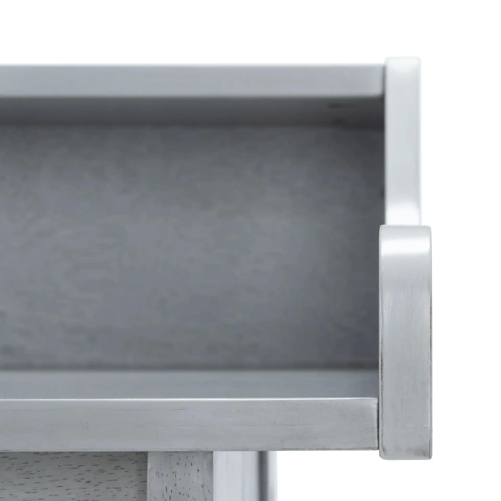 Wrigley Desk in Dark Gray in a styled room