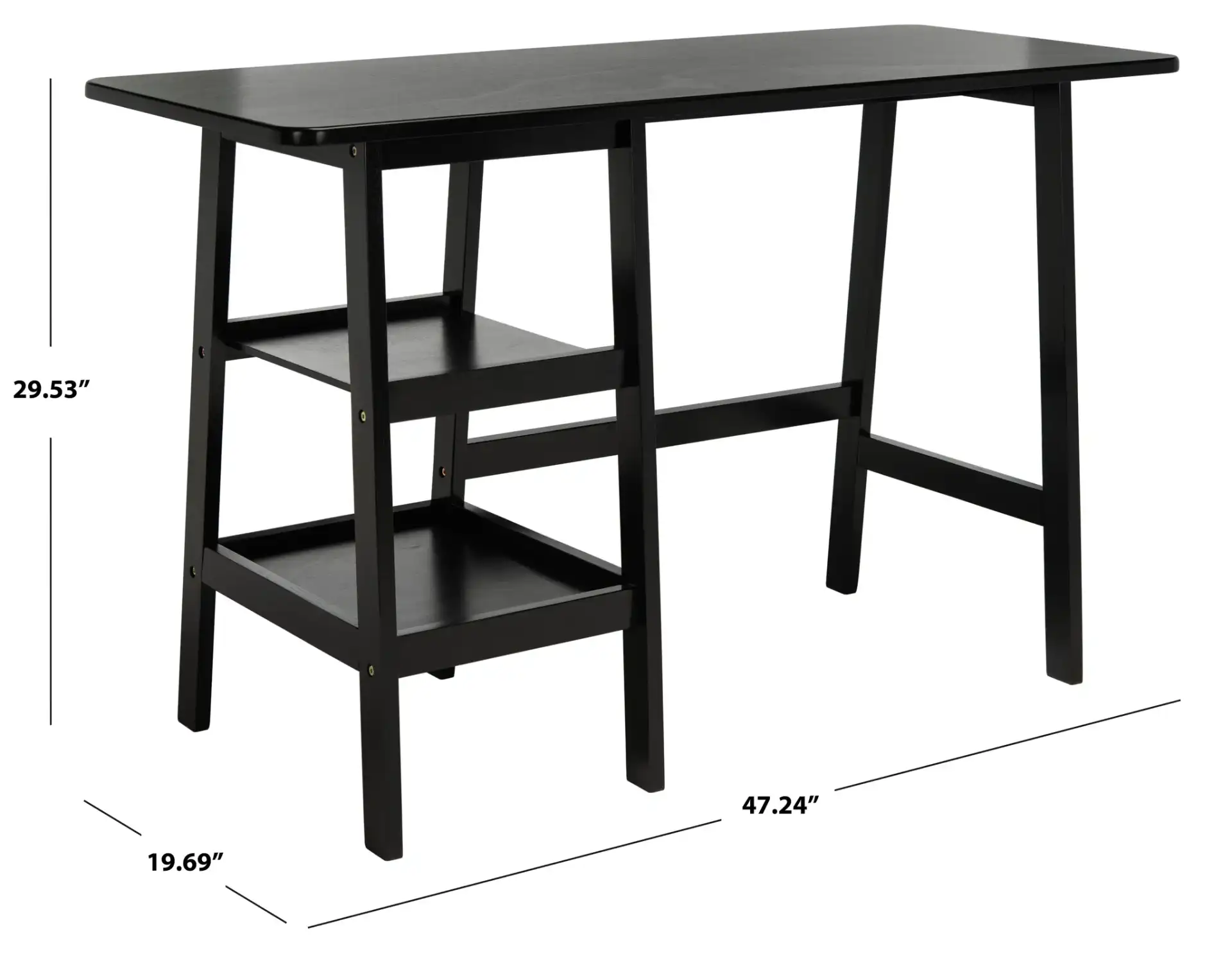 Sofara Desk in Dark Gray, detail view