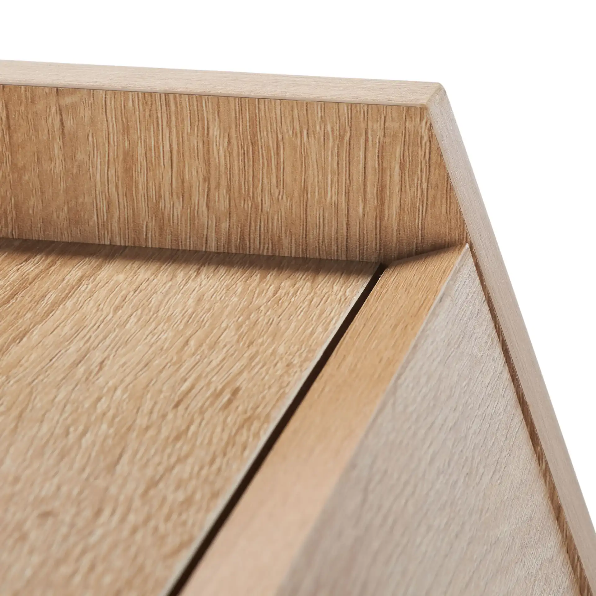 Xander Modern Secretary Desk in Natural / Black in a styled room