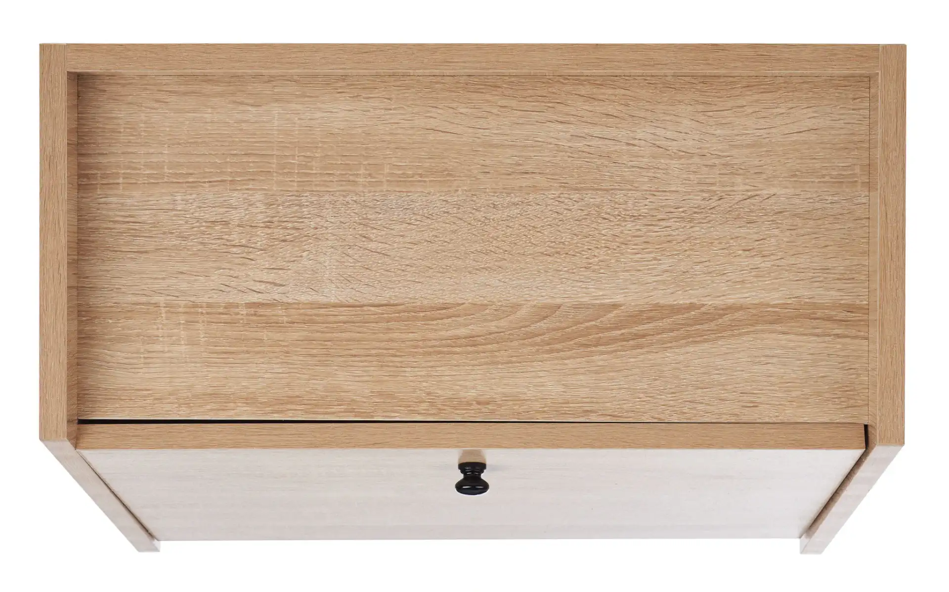 Xander Modern Secretary Desk in Natural / Black, detail view