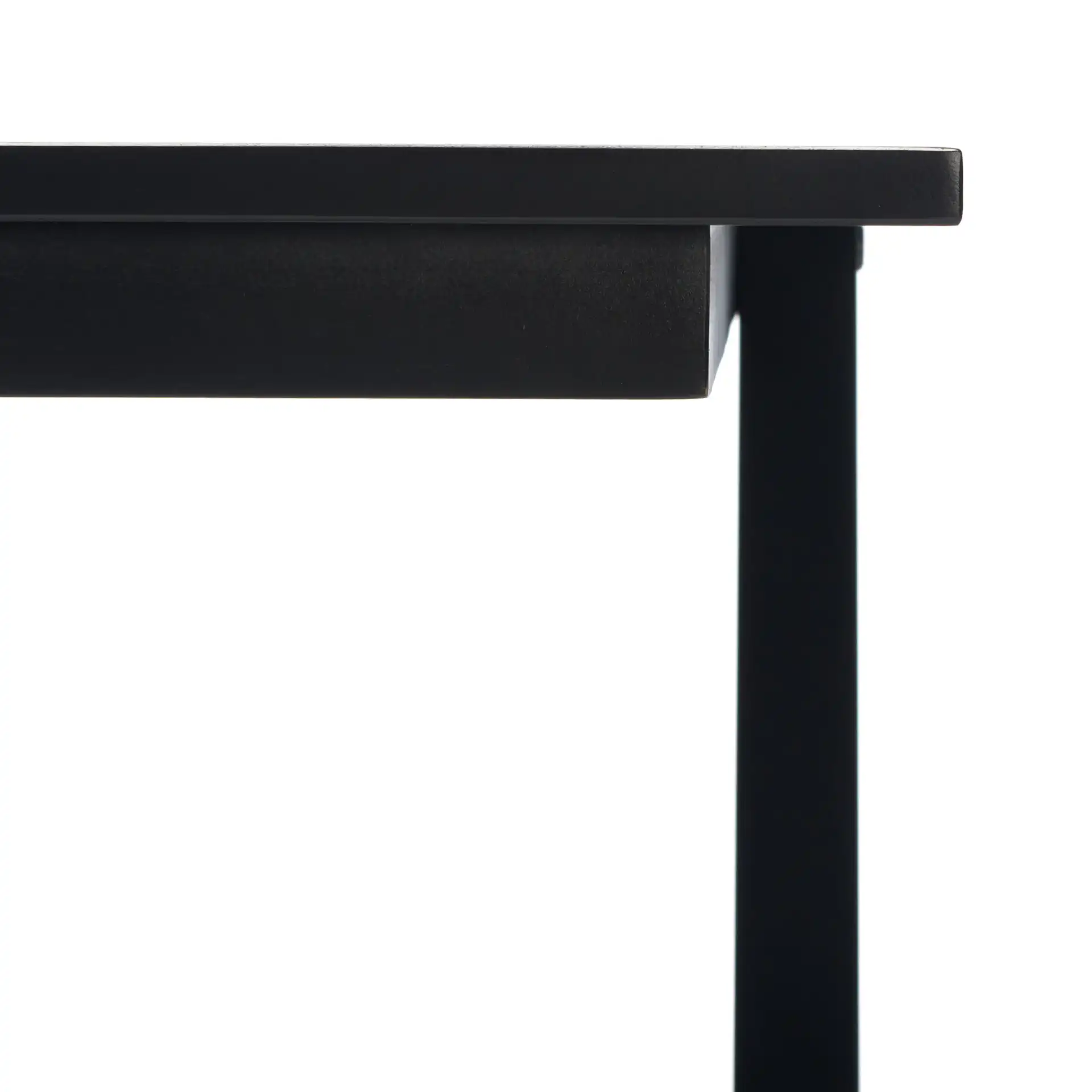 Redding Desk in Black in a styled room