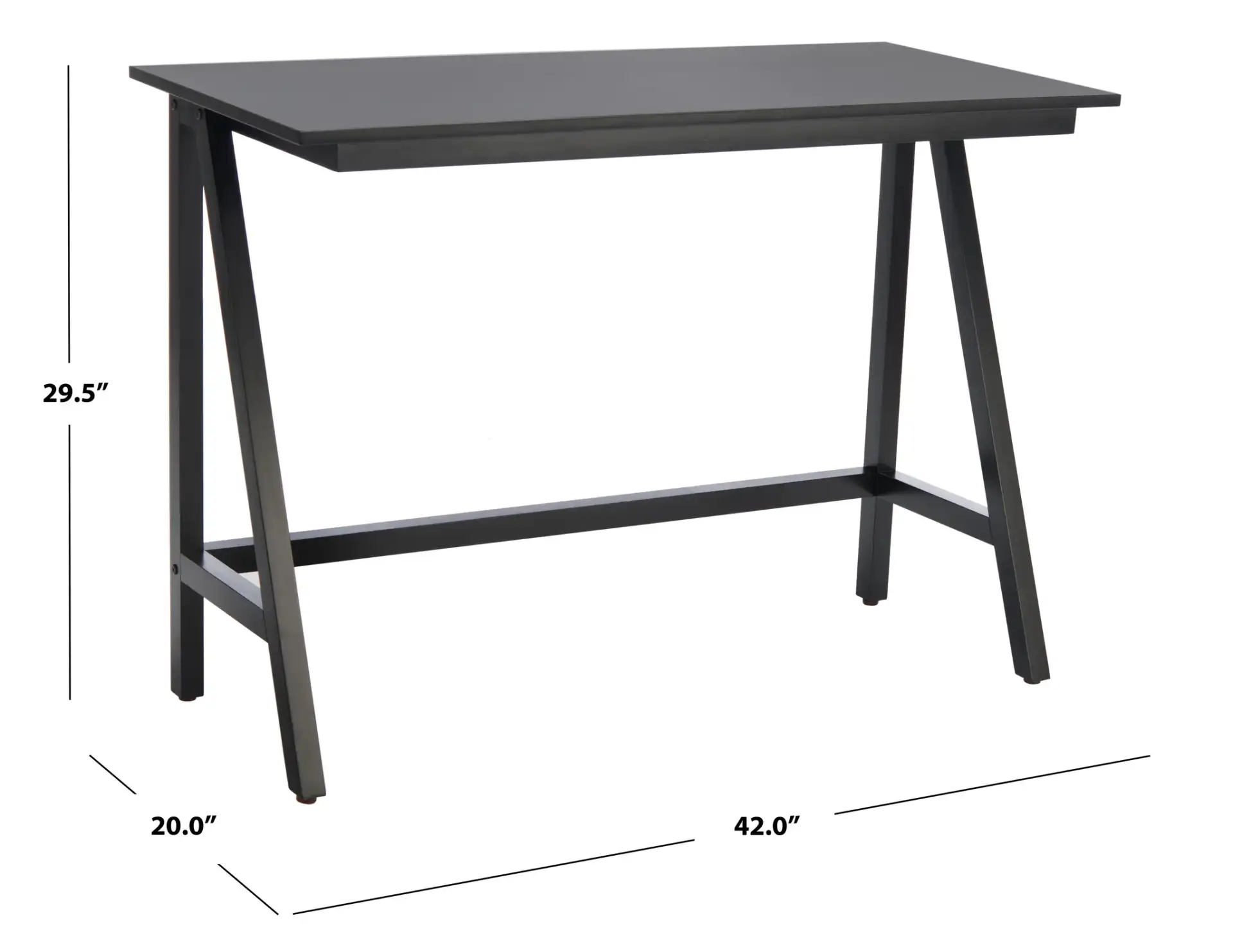 Redding Desk in Black, detail view