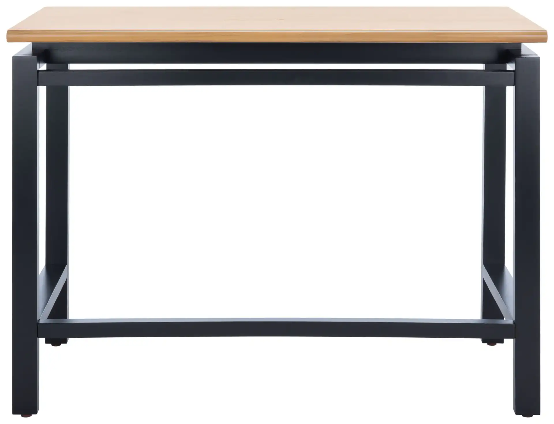 Embry Desk in Natural / Black, detail view