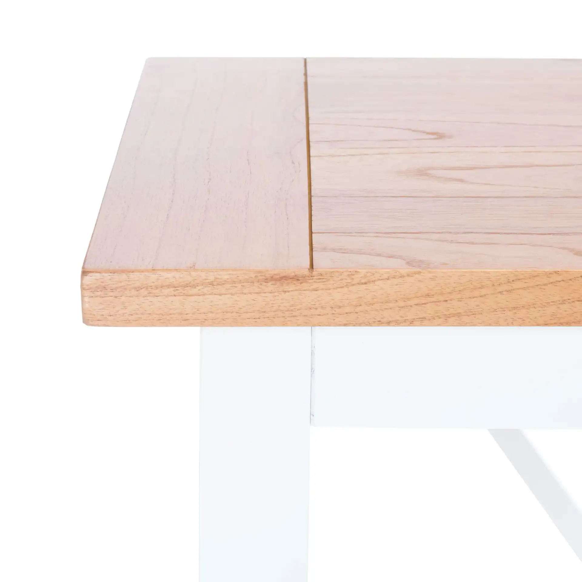 Freyr Desk in Natural / White in a styled room