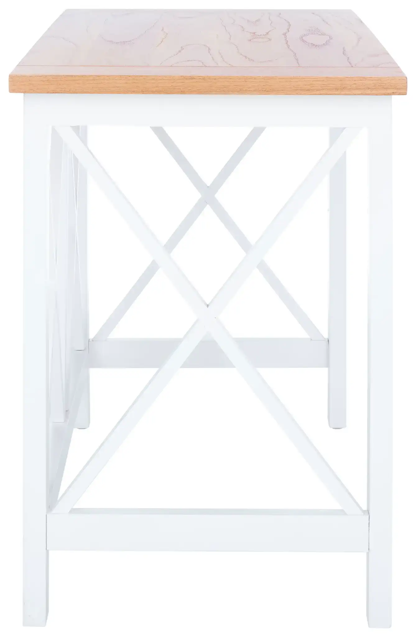 Freyr Desk in Natural / White, detail view
