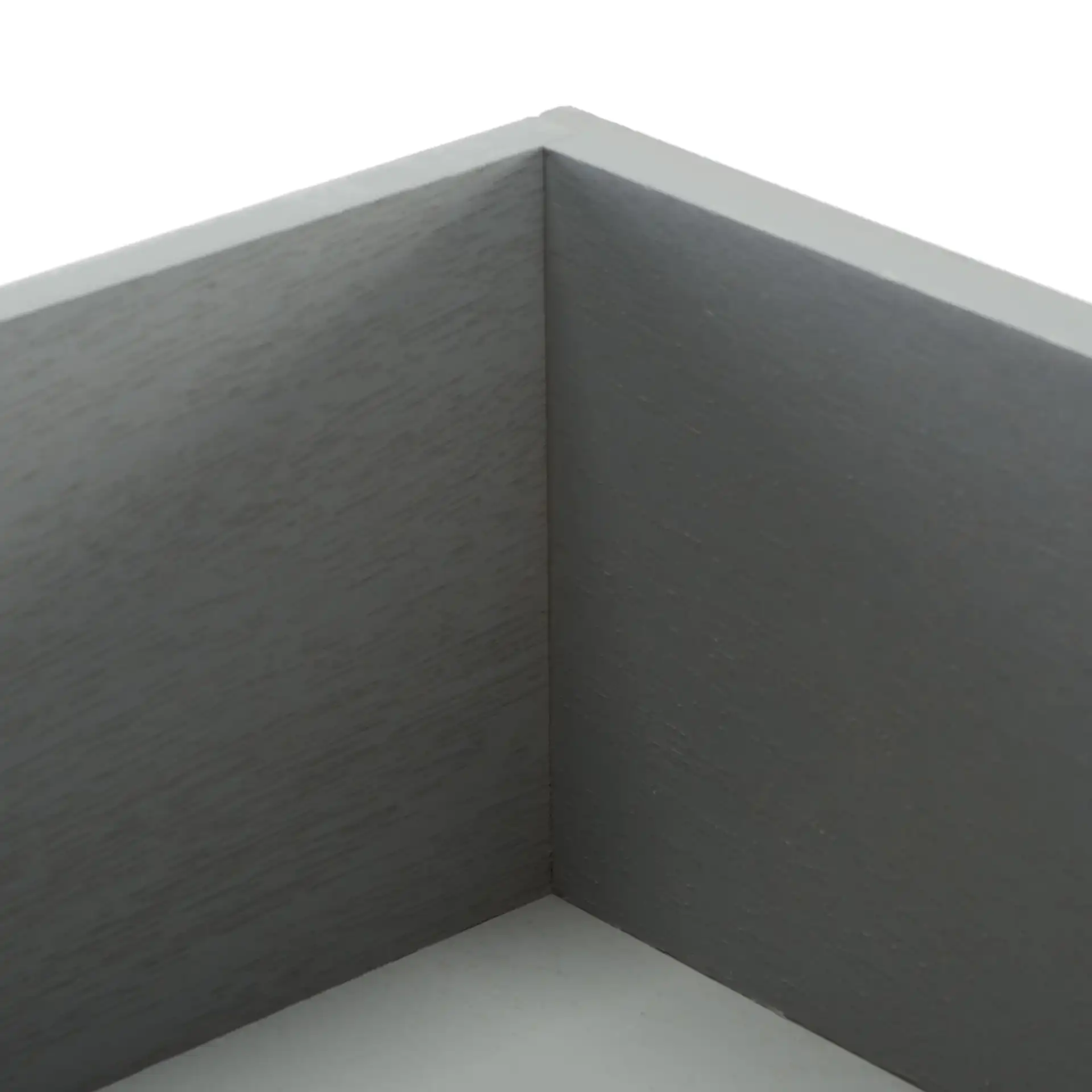Remy One-Drawer Writing Desk in Distressed Gray in a styled room