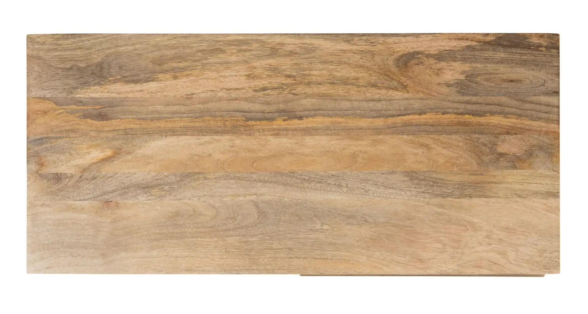 Leni Desk in Natural / Gray Concrete / Brass Legs, detail view