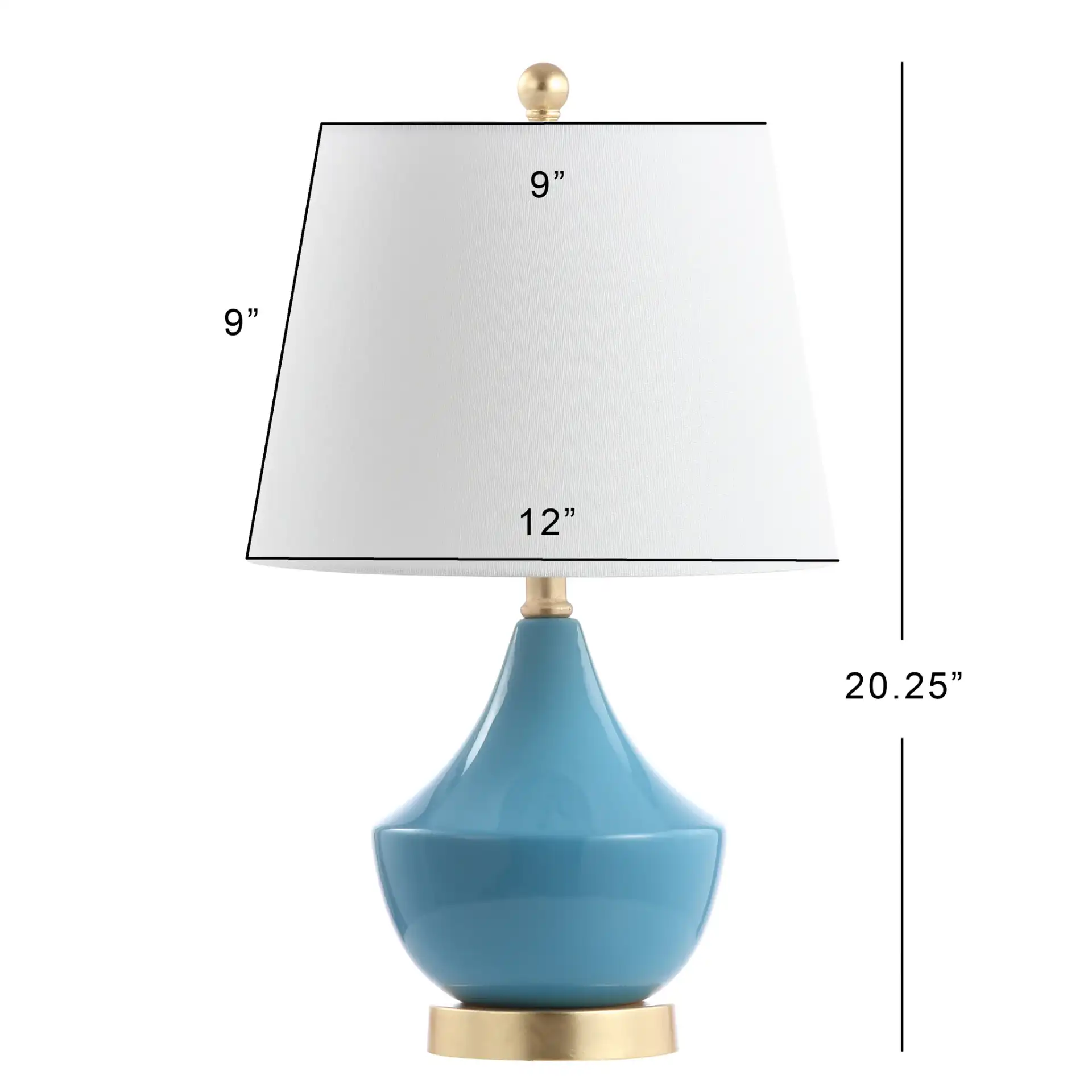 Cosmic Lamp in Blue / Gold, detail view