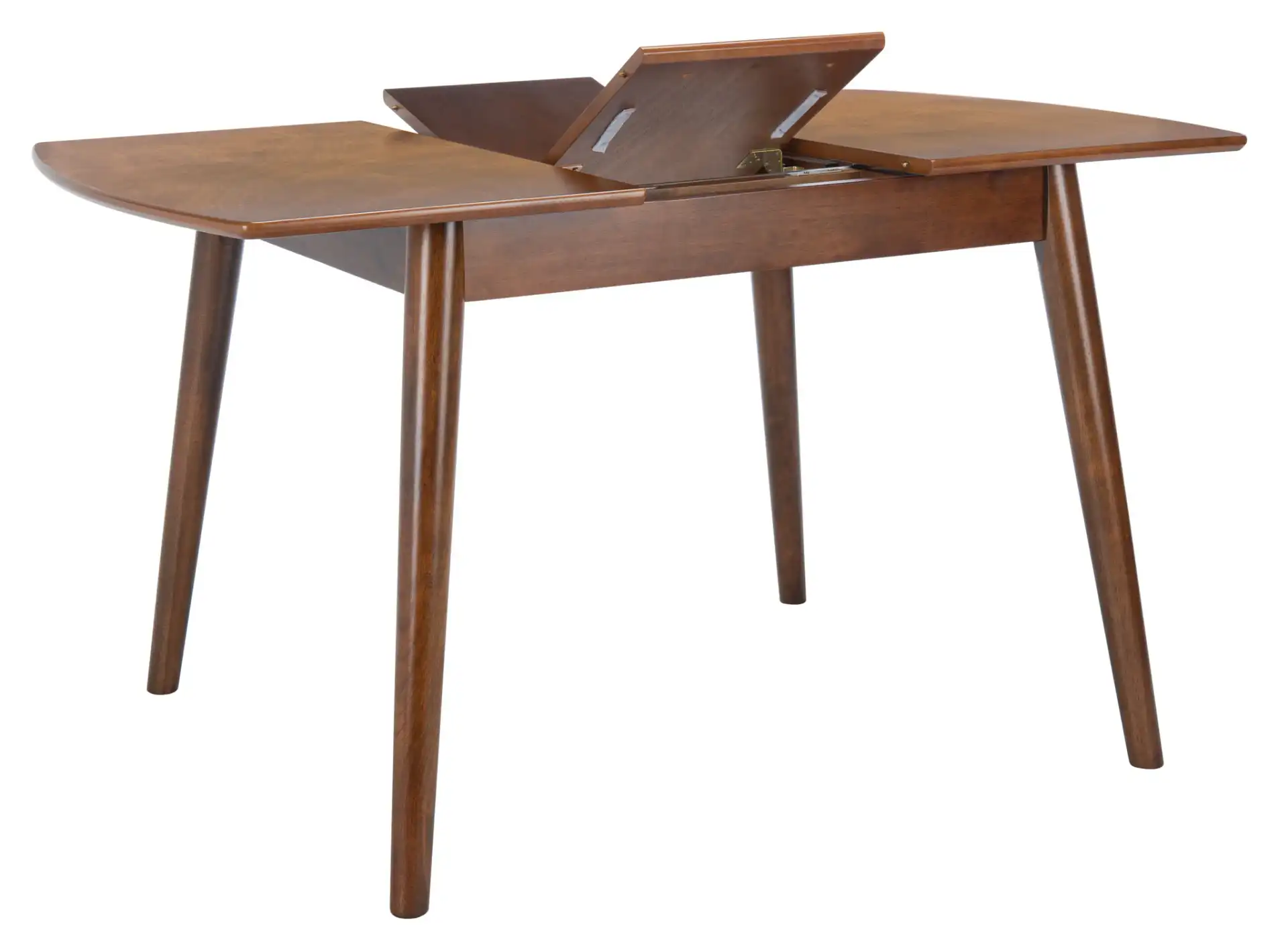 Varda Manual Extension Dining Table in Walnut, detail view