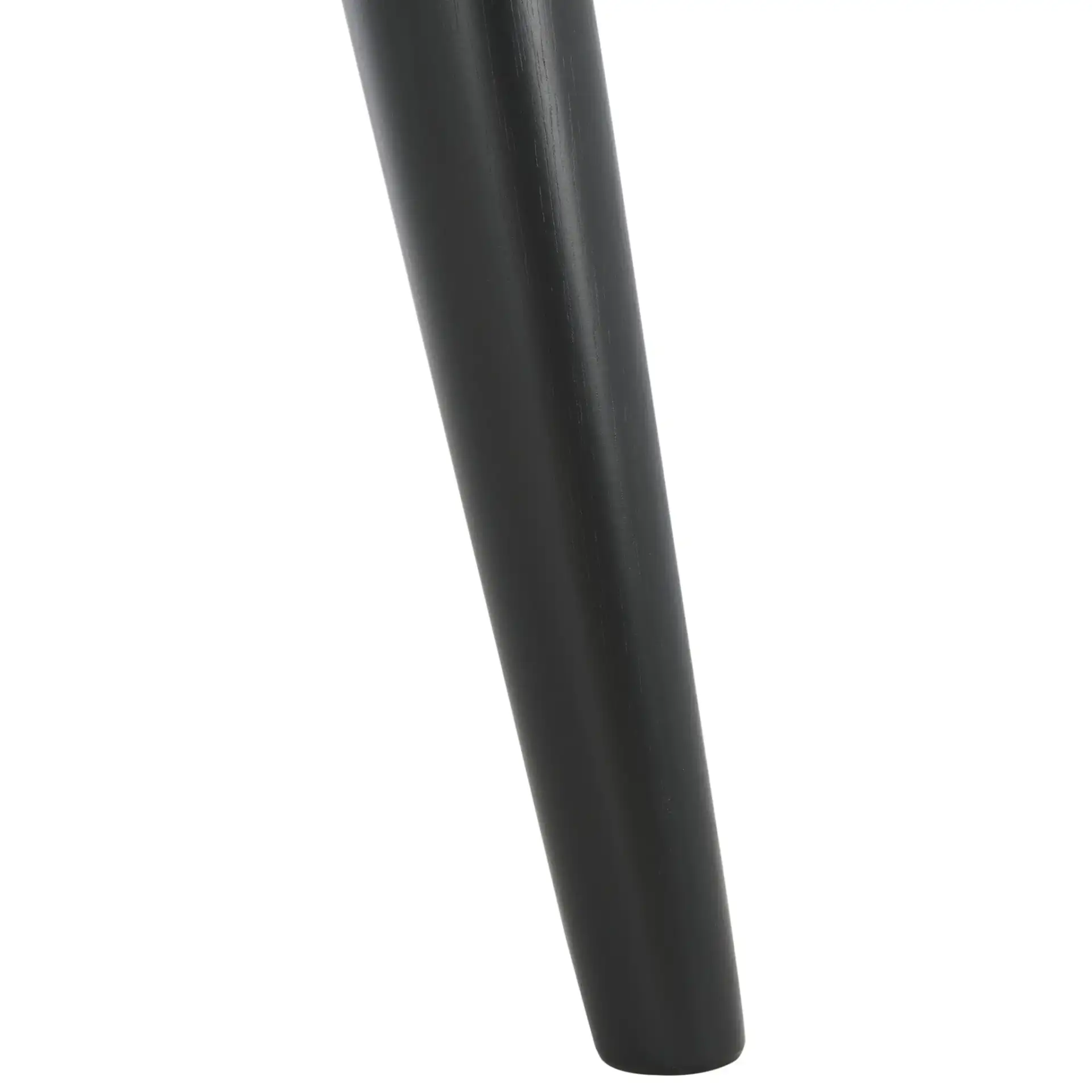 Malakai Folding Round Dining Table in Black, detail view
