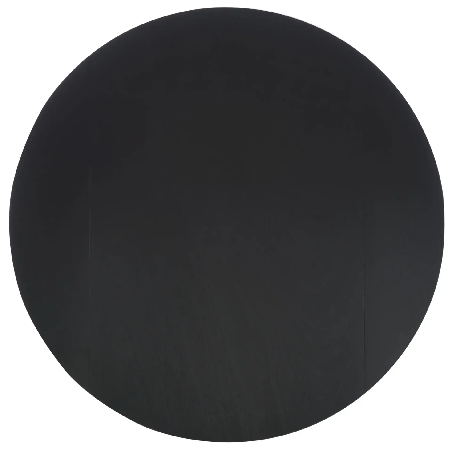 Malakai Folding Round Dining Table in Black, detail view