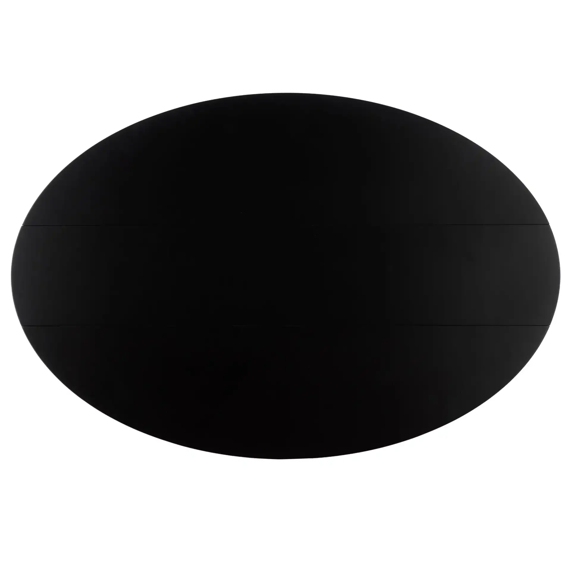 Roz Folding Round Dining Table in Black, detail view
