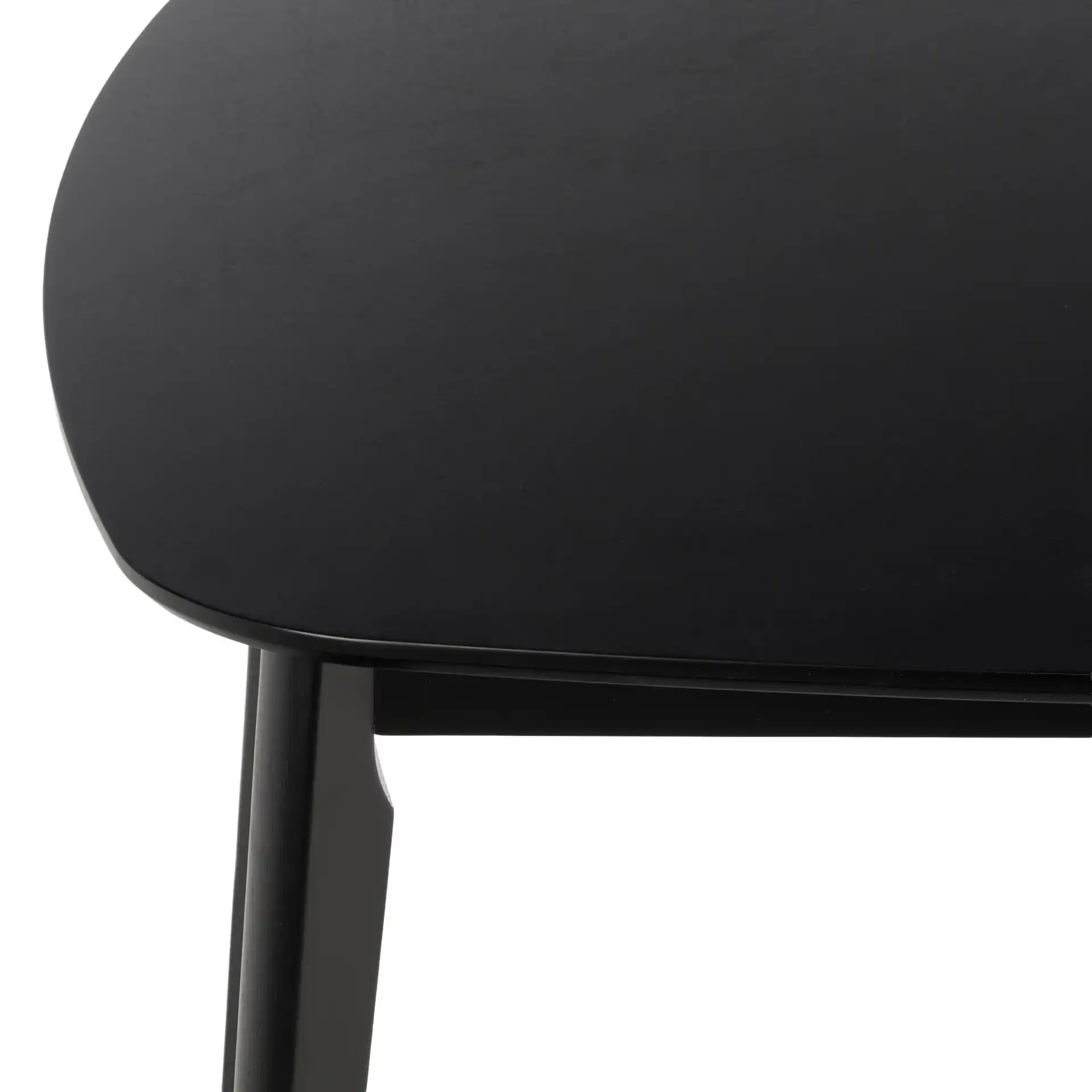 Bolinas Dining Table in Black in a styled room