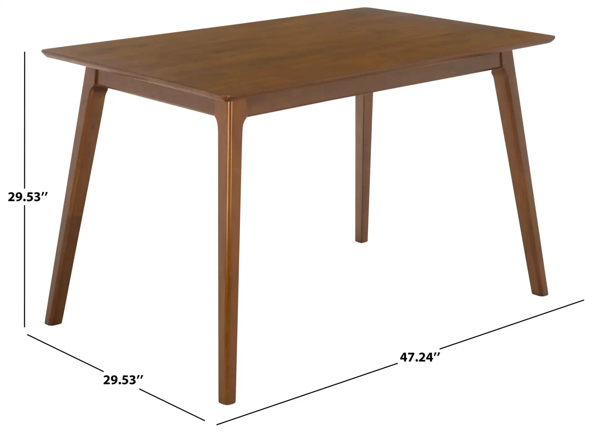 Teru Dining Table in Brown, detail view