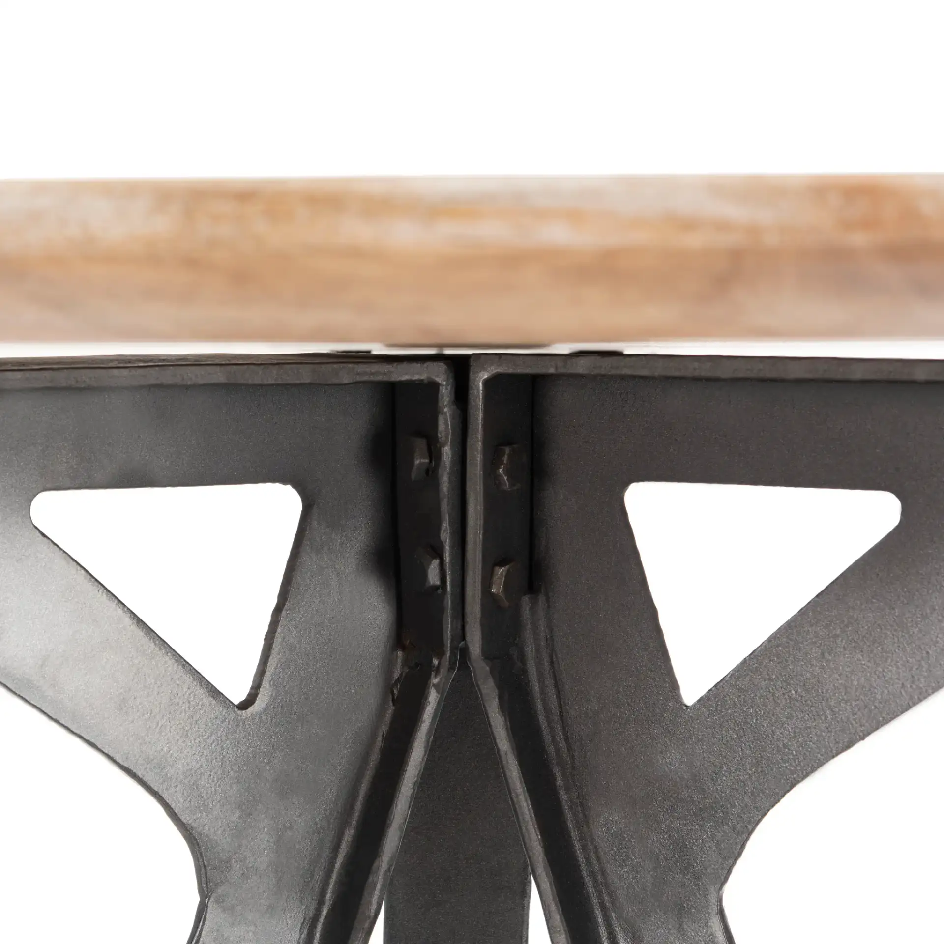 Axel Tripod Pub Table in Gray Washed / Black in a styled room