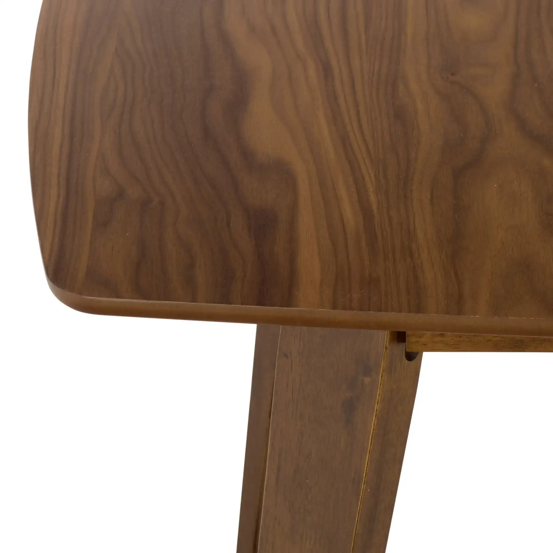 Alissa Extendable Dining Table in Walnut in a styled room