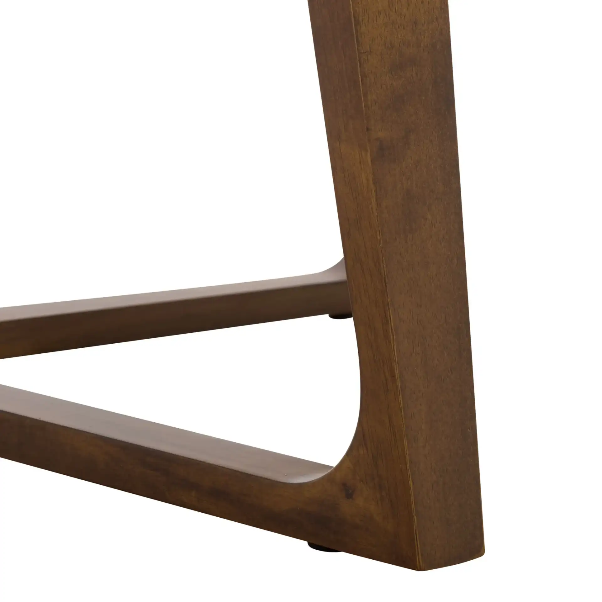 Alissa Extendable Dining Table in Walnut, detail view