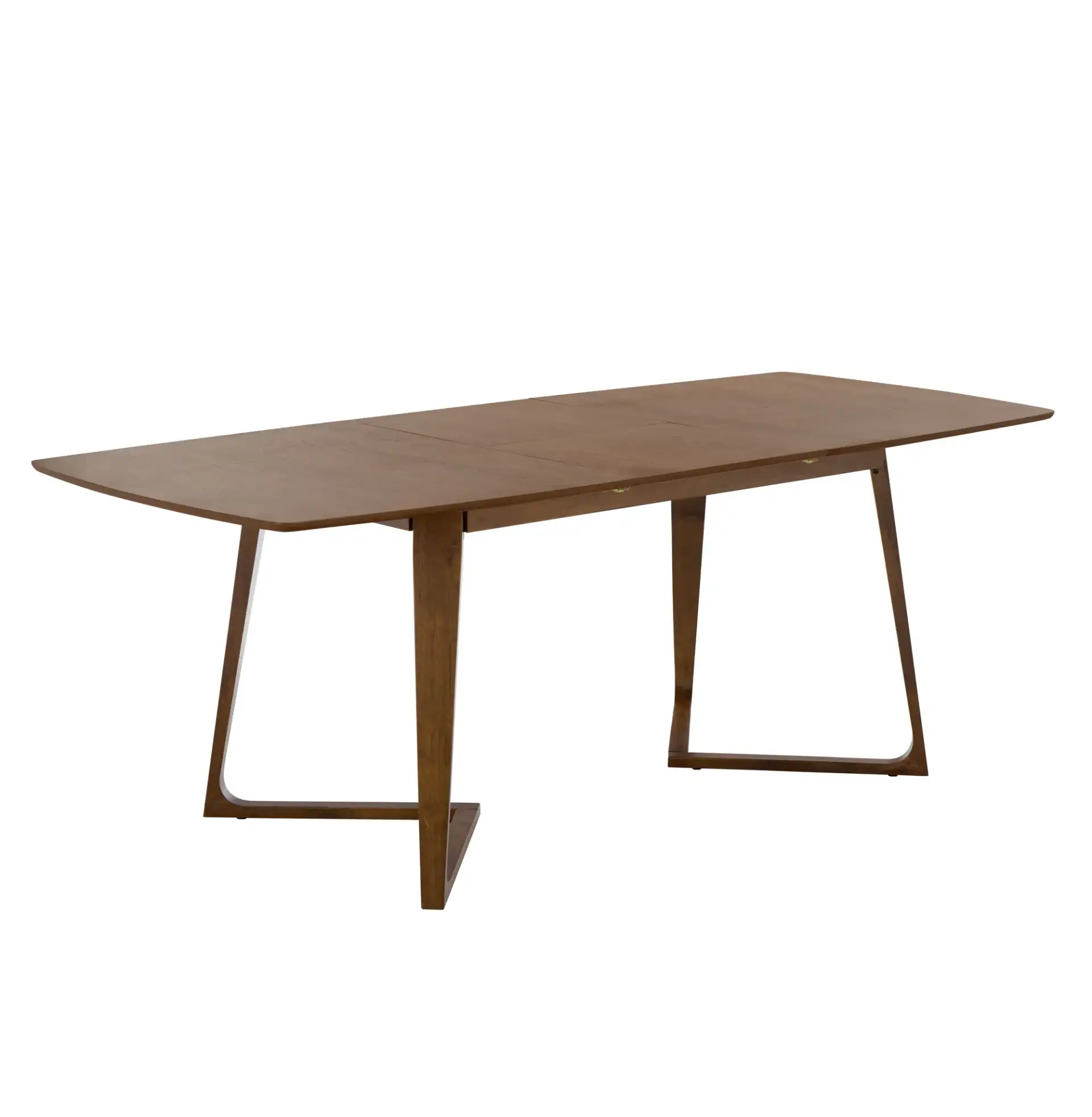 Alissa Extendable Dining Table in Walnut, detail view