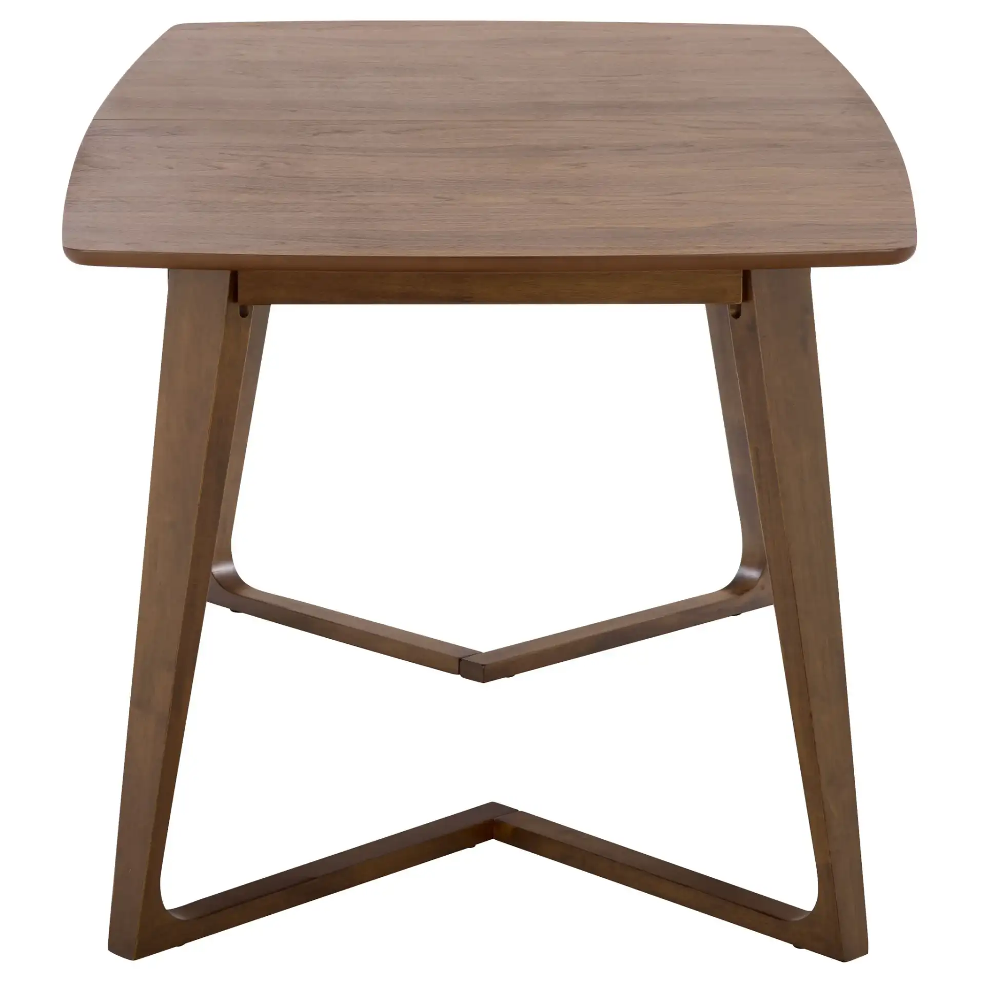 Alissa Extendable Dining Table in Walnut, detail view
