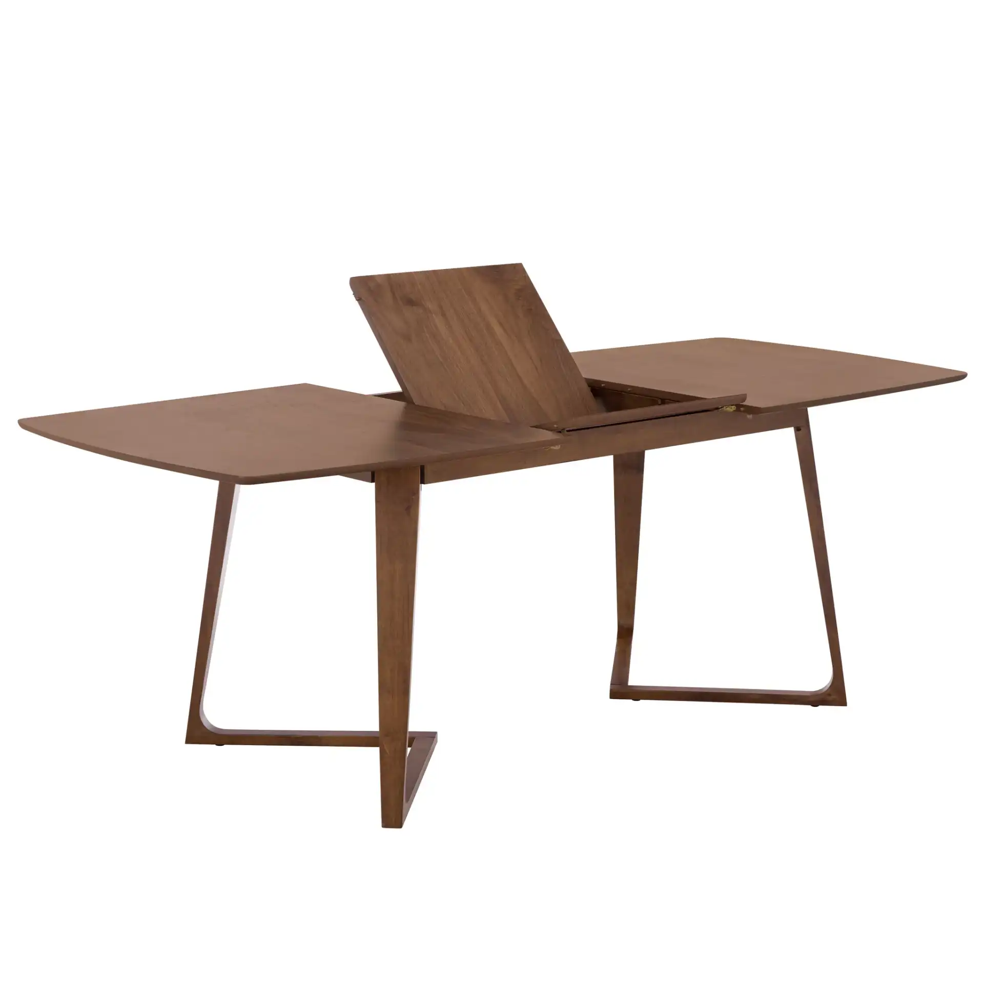 Alissa Extendable Dining Table in Walnut, detail view