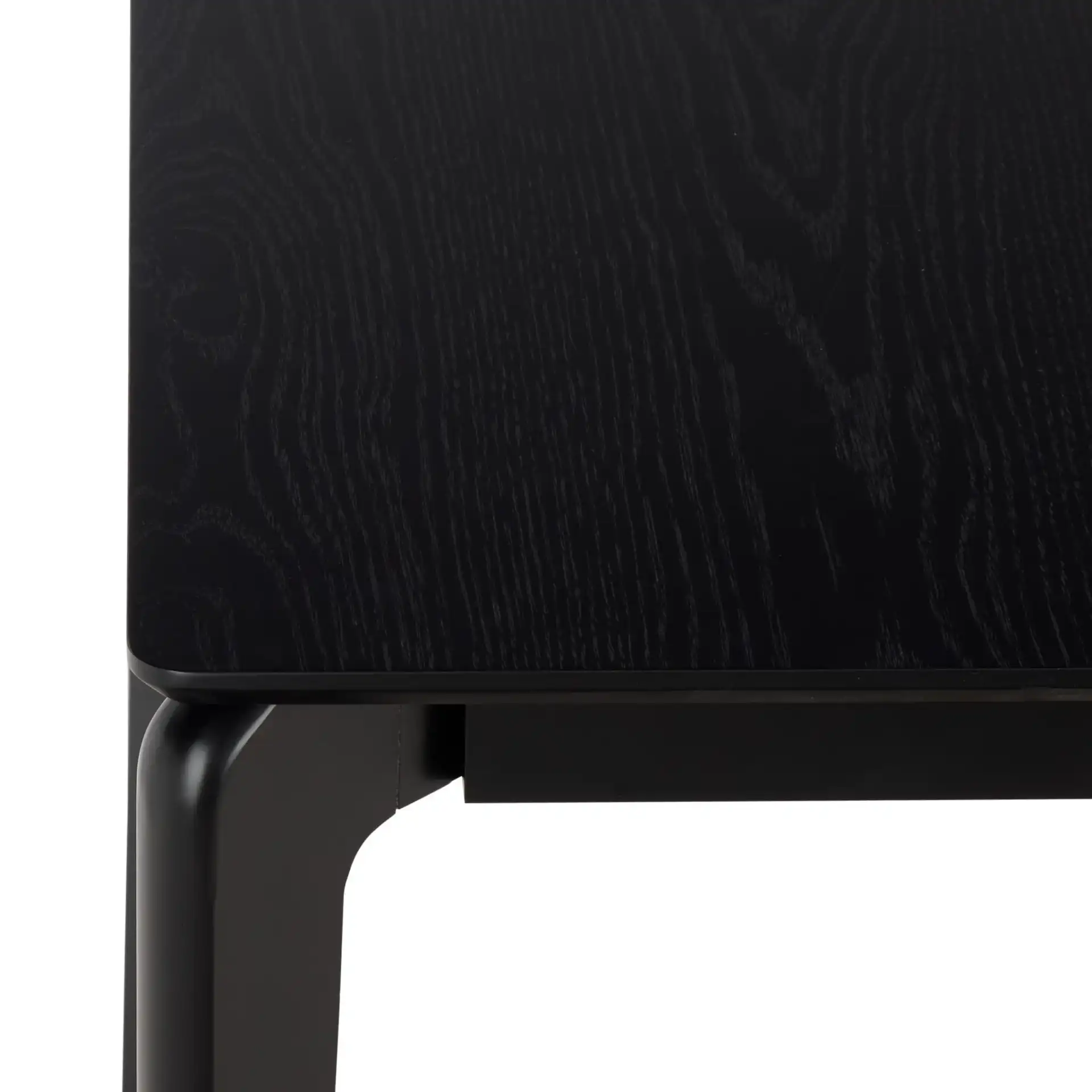 Hammis Extendable Dining Table in Black in a styled room