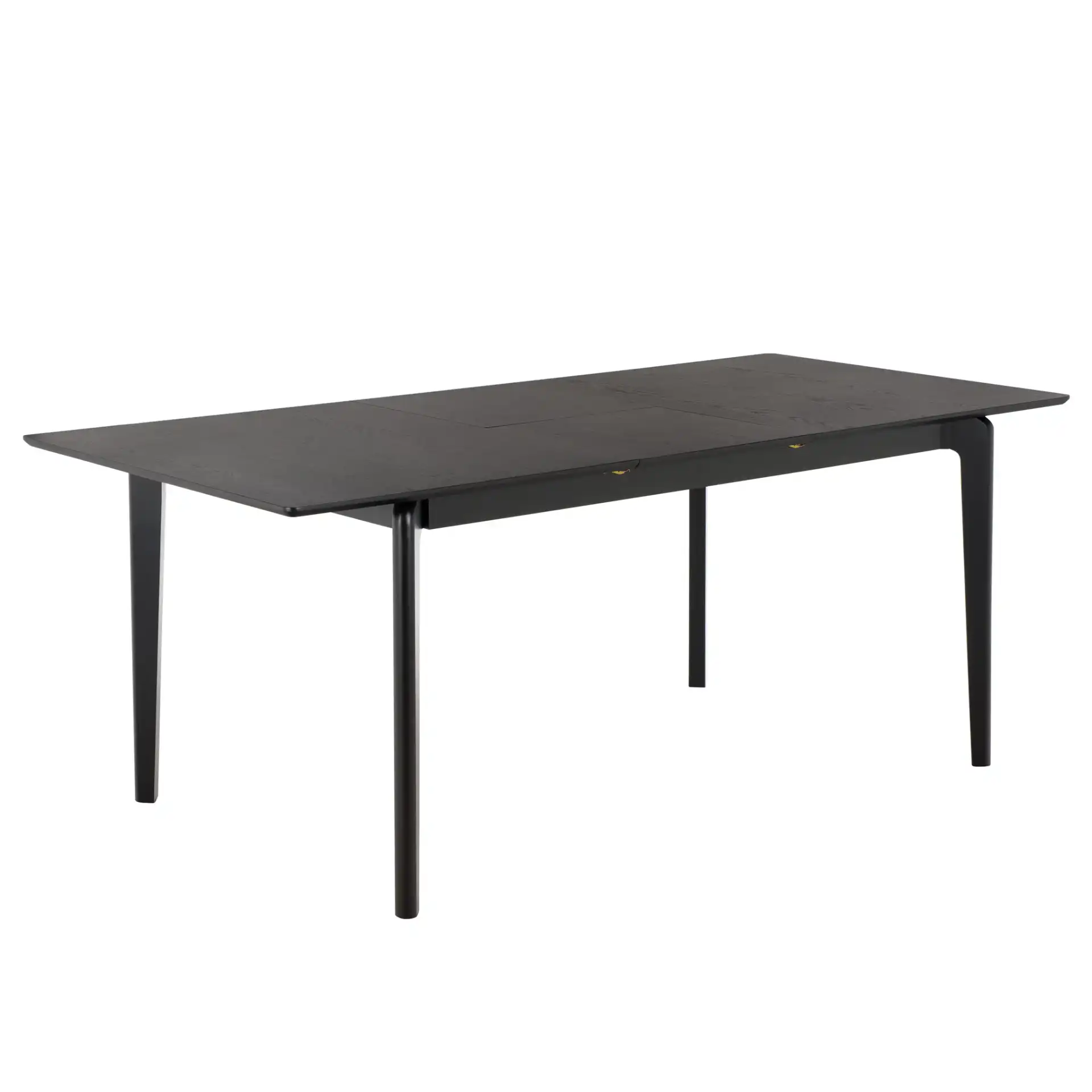Hammis Extendable Dining Table in Black, detail view
