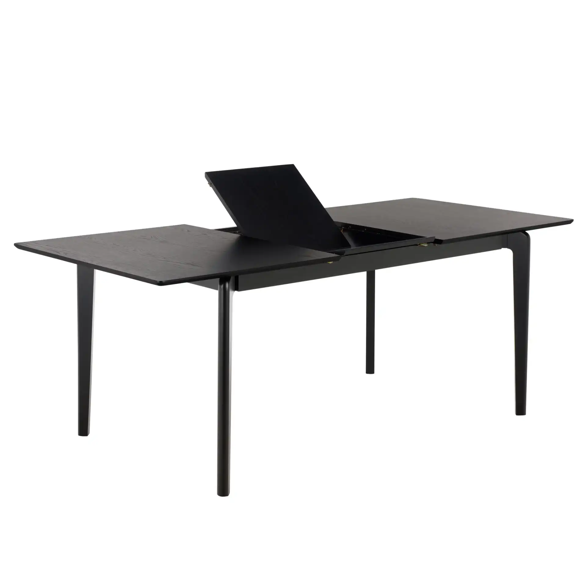 Hammis Extendable Dining Table in Black, detail view