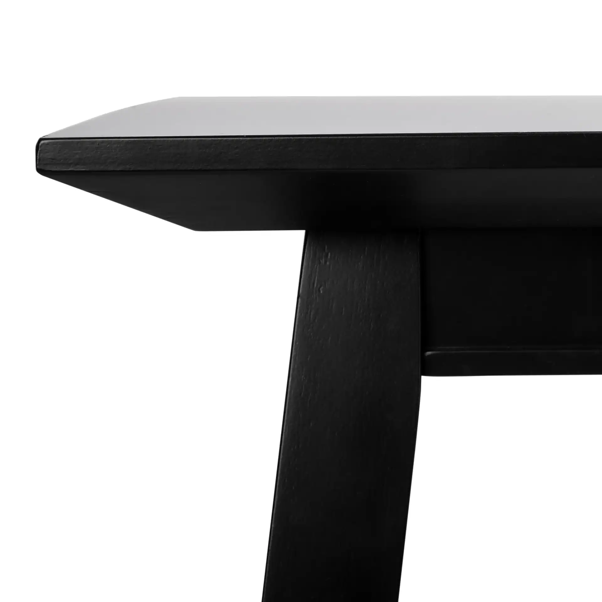 Brayson Rectangle Dining Table in Black in a styled room