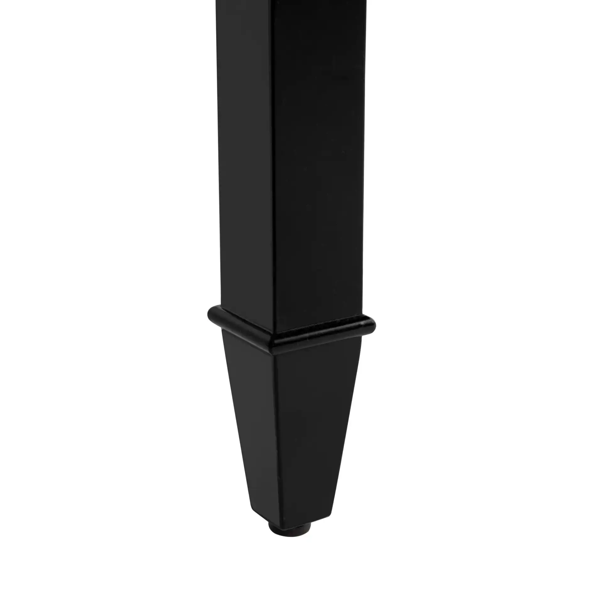 Brayson Rectangle Dining Table in Black, detail view