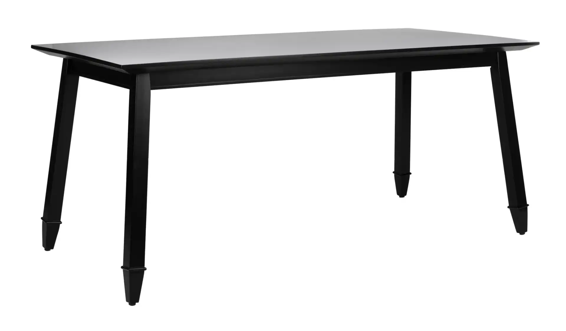 Brayson Rectangle Dining Table in Black, detail view