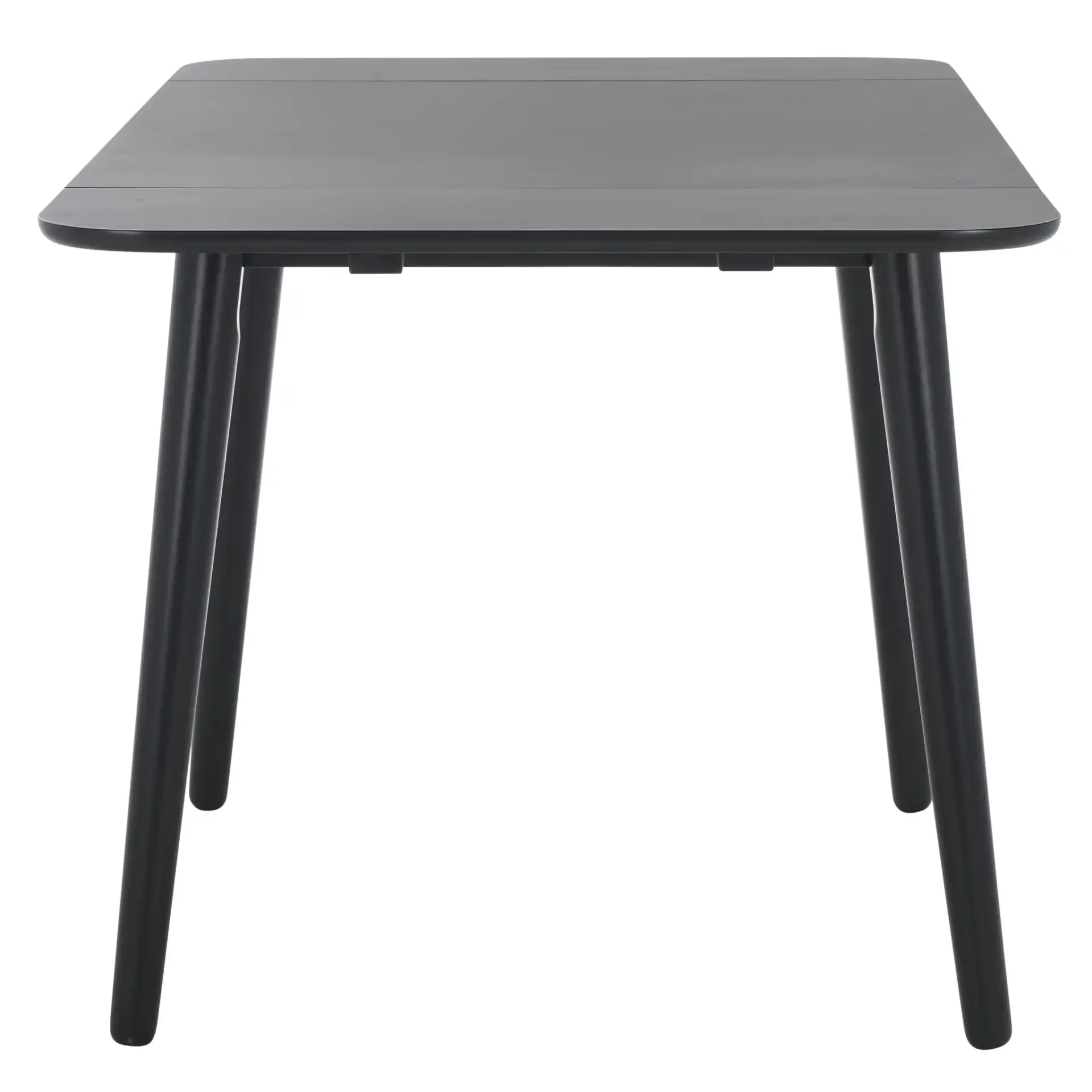Damarius Drop Leaf Table in Matte Black, detail view