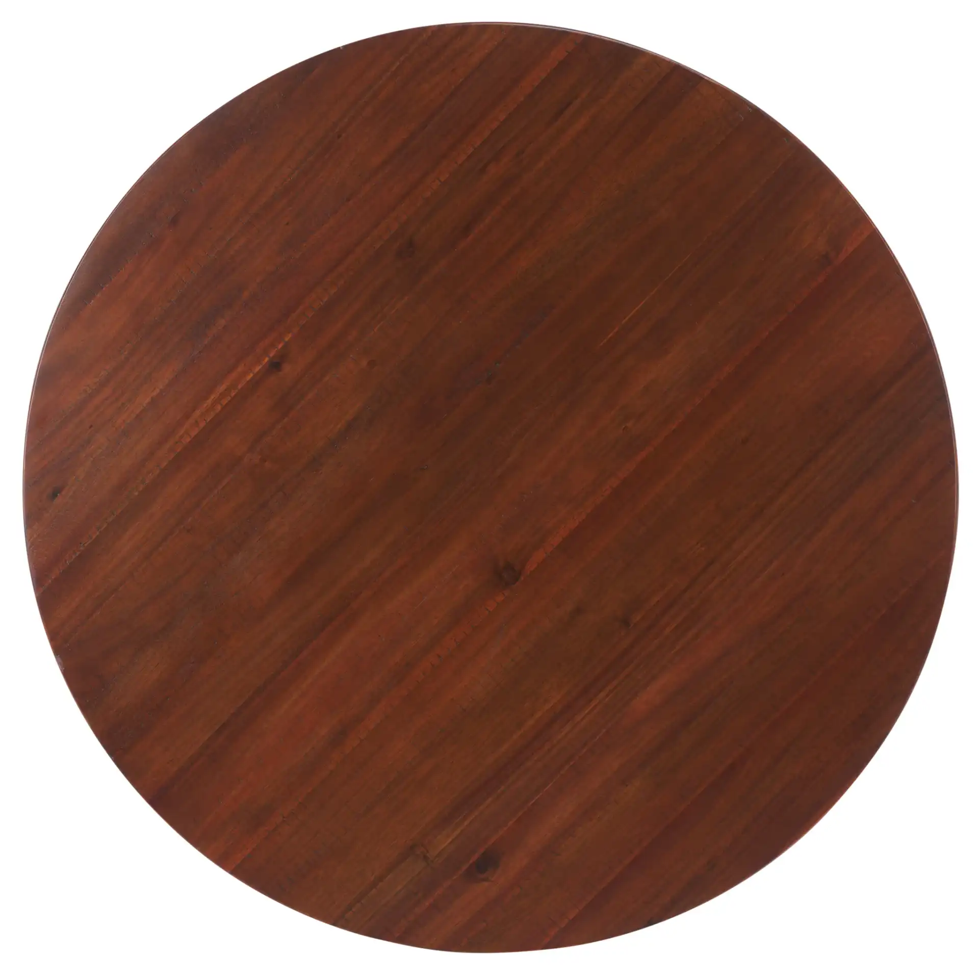 Sergio Round Dining Table in Rustic Cafe, detail view